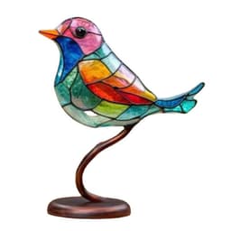 image-Spot 2023 New Arrivals Amazon Bird Ornament Home Decor Ornament Hundred Flowers Bird Metal Home Decor