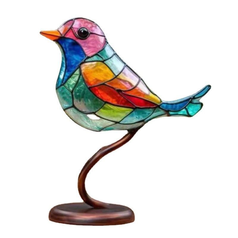 image-Spot 2023 New Arrivals Amazon Bird Ornament Home Decor Ornament Hundred Flowers Bird Metal Home Decor