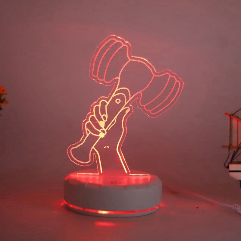 image-JENNIE Jin Zhini Lisa Park Caiying JISOO colorful LED acrylic night light 008
