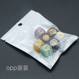 image-1343-Colorful Square Symbol Natural Crystal Agate Stone Set 7 Irregular Squares Factory Direct Sales