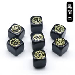 image-1343-Colorful Square Symbol Natural Crystal Agate Stone Set 7 Irregular Squares Factory Direct Sales