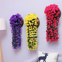 image-Violet Artificial Orchid Hanging Flower - Wedding Decor