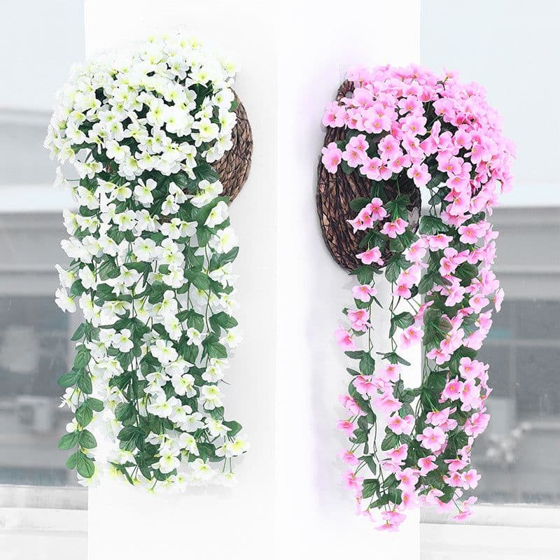 image-Violet Artificial Orchid Hanging Flower - Wedding Decor