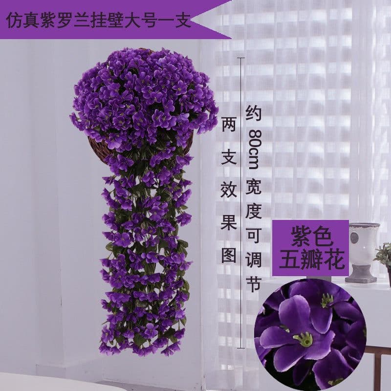 image-Violet Artificial Orchid Hanging Flower - Wedding Decor