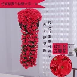 image-Violet Artificial Orchid Hanging Flower - Wedding Decor