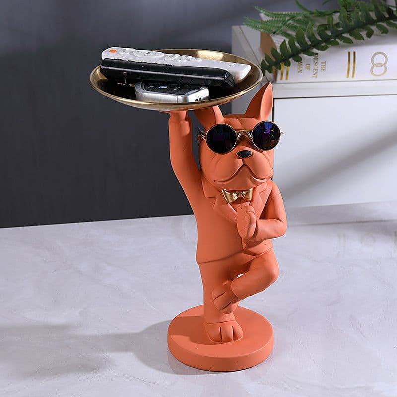 image-Light luxury entry porch key storage ornaments coffee table shoe cabinet net red method bucket tray cartoon decoration home good things