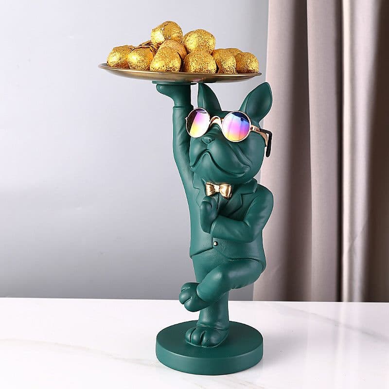 image-Light luxury entry porch key storage ornaments coffee table shoe cabinet net red method bucket tray cartoon decoration home good things