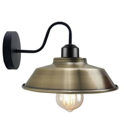 image-Retro Industrial Wall Lights Fittings E27 Indoor Sconce Metal Bowl Shape Shade For Basement, Bedroom, Home Office