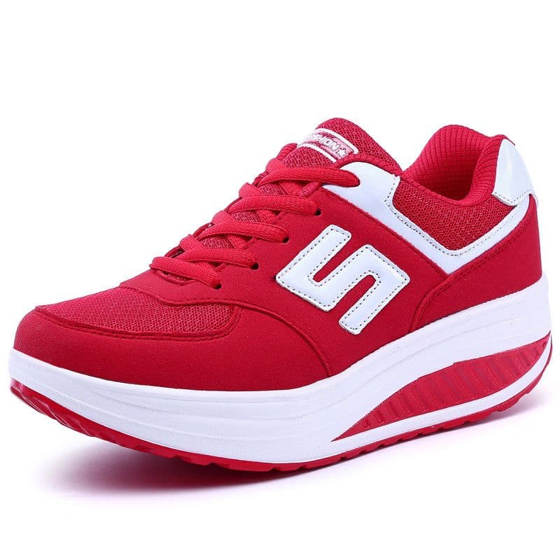 image-Women's Breathable Casual Sports Shoes - Black Mesh