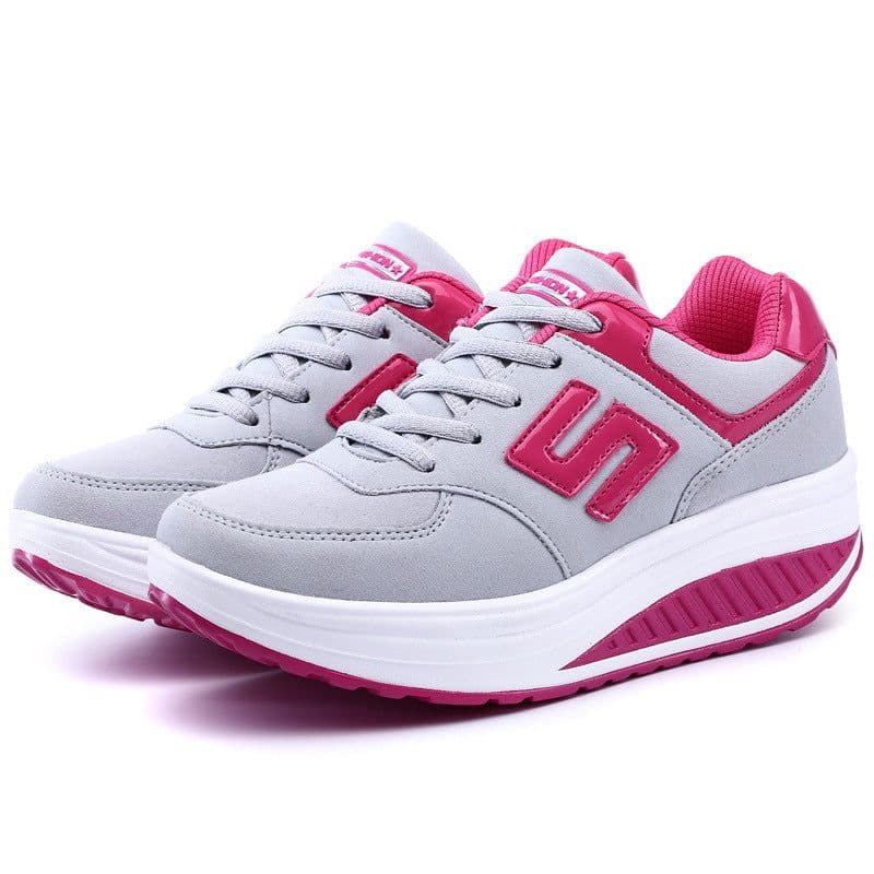 image-Women's Breathable Casual Sports Shoes - Black Mesh