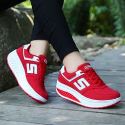 image-Women's Breathable Casual Sports Shoes - Black Mesh