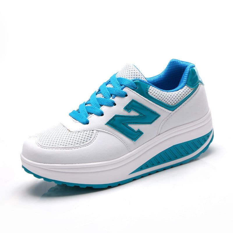 image-Women's Breathable Casual Sports Shoes - Black Mesh