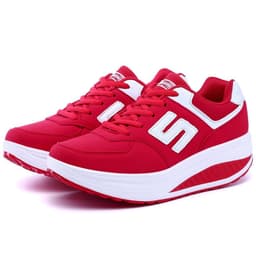 image-Women's Breathable Casual Sports Shoes - Black Mesh