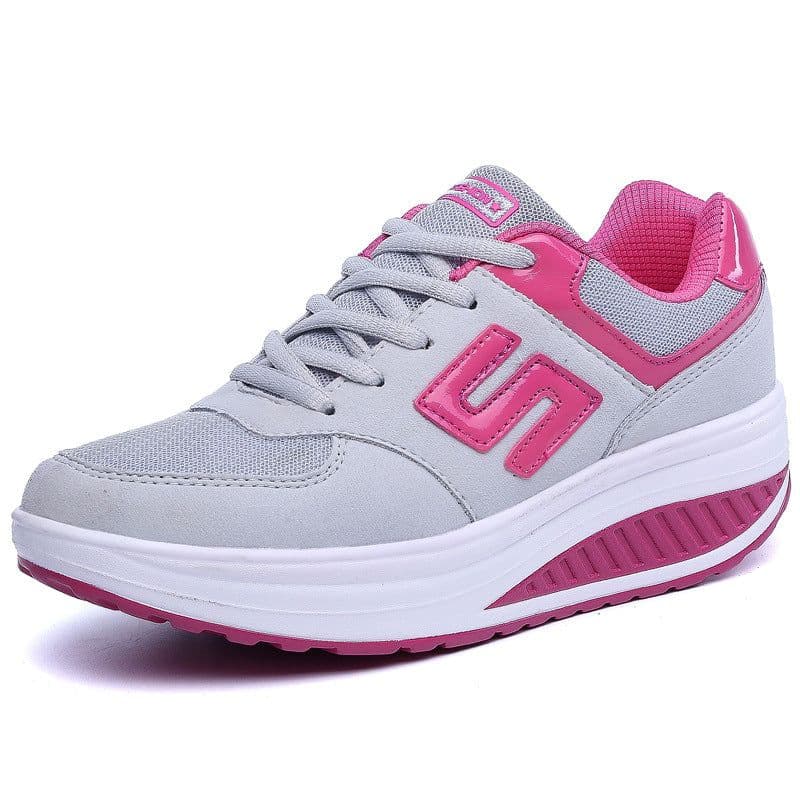 image-Women's Breathable Casual Sports Shoes - Black Mesh