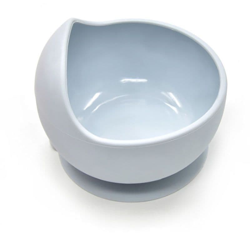 image-Silicone Suction Bowl & Spoon Set - Marble 2pc