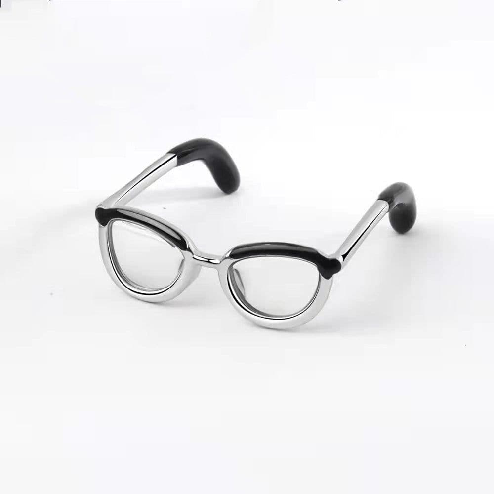 image-Cute Glasses Boy Open Ring Adjustable Enamel