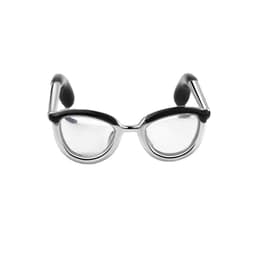 image-Cute Glasses Boy Open Ring Adjustable Enamel