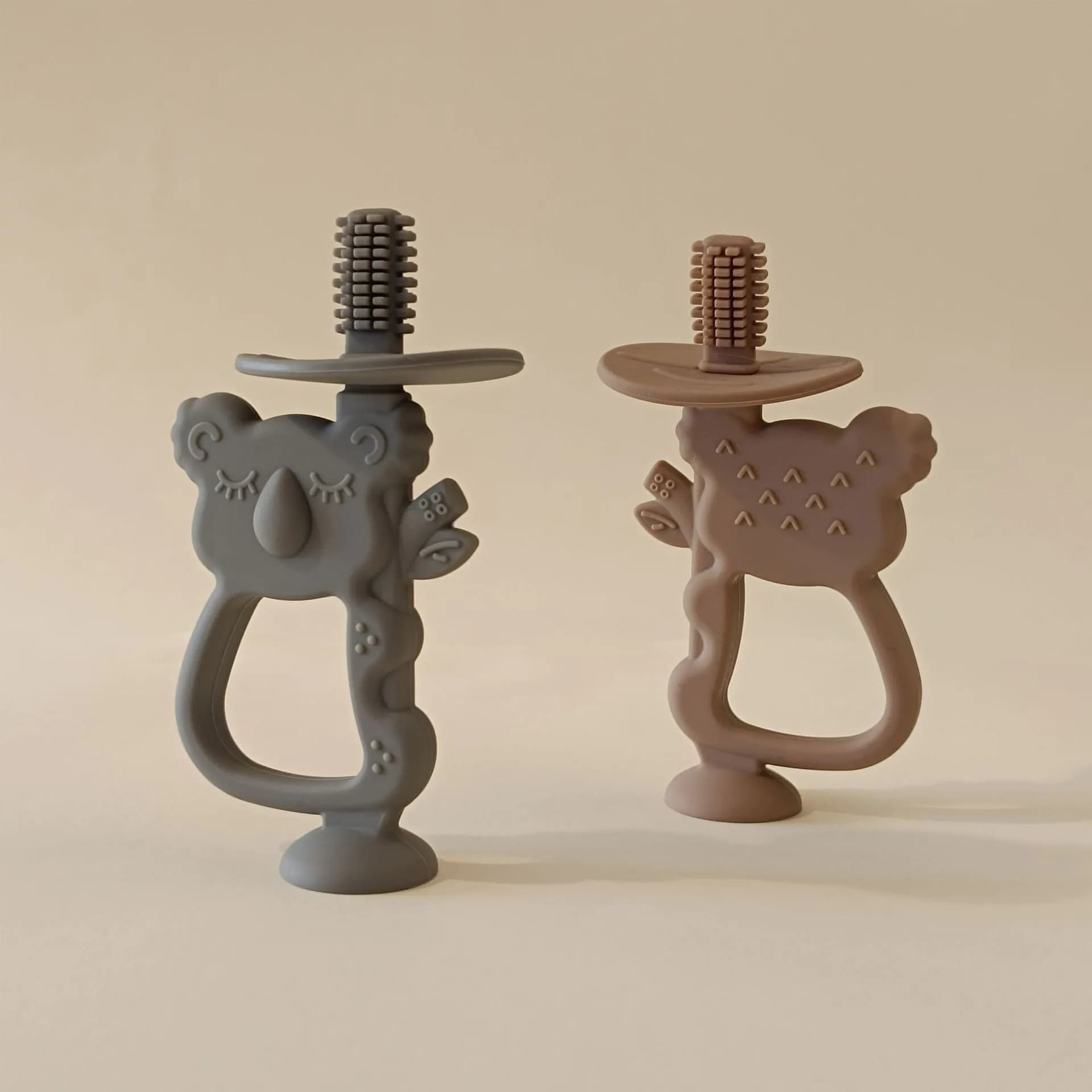 image-Infant Silicone Teether - Koala with Suction Cup