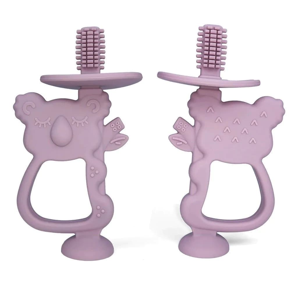 image-Infant Silicone Teether - Koala with Suction Cup