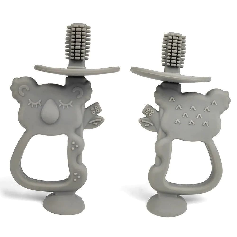 image-Infant Silicone Teether - Koala with Suction Cup