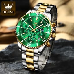 image-One piece drop shipping Oris brand watch hot selling multi-function chronograph three-eye quartz watch waterproof men's watch men's watch