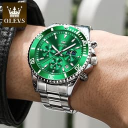 image-One piece drop shipping Oris brand watch hot selling multi-function chronograph three-eye quartz watch waterproof men's watch men's watch