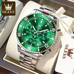 image-One piece drop shipping Oris brand watch hot selling multi-function chronograph three-eye quartz watch waterproof men's watch men's watch