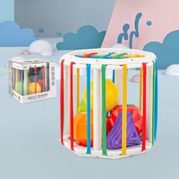 image-Cross-border Amazon Infant and Toddler Rainbow Ceseler Building Blocks Early Education Shape Color Cognition Educational Toys Dropshipping