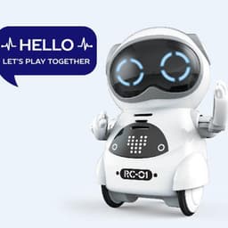 image-Cross-border Amazon Mini Pocket Robot Multi-motion Children's Voice Smart Xiaobao Toy English Version