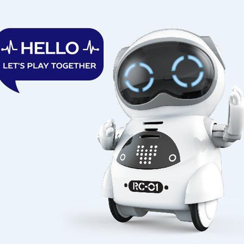 image-Cross-border Amazon Mini Pocket Robot Multi-motion Children's Voice Smart Xiaobao Toy English Version