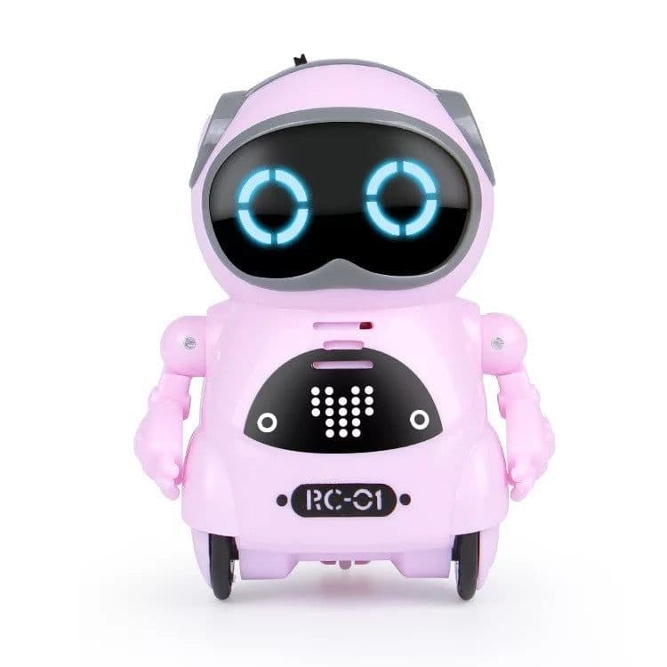 image-Cross-border Amazon Mini Pocket Robot Multi-motion Children's Voice Smart Xiaobao Toy English Version