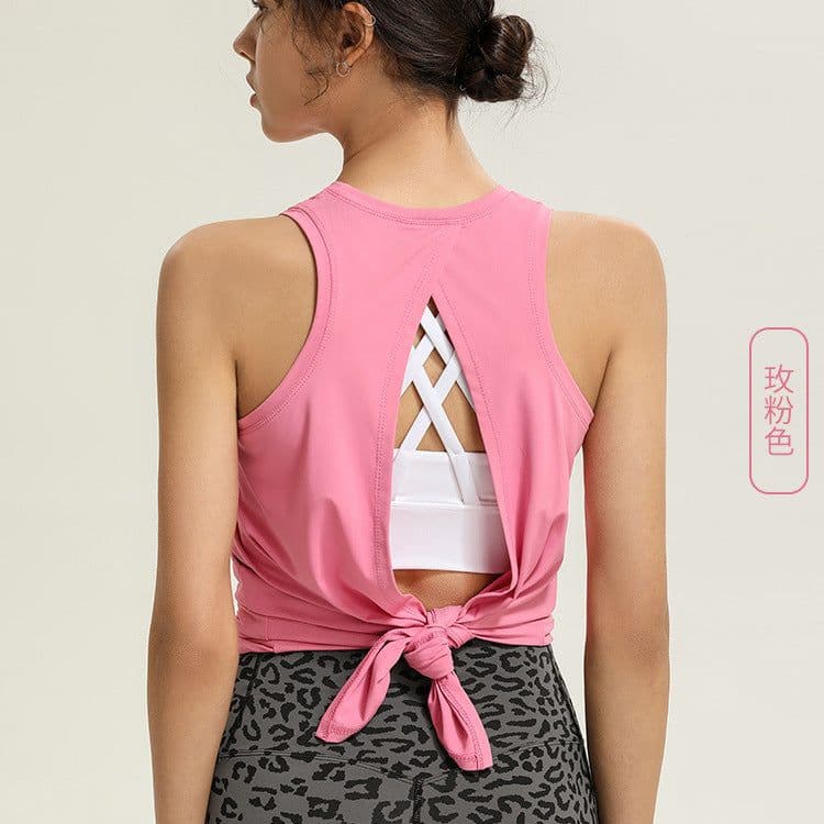 image-Cross-Drying Sports Tank Top Women XL Rose Pink