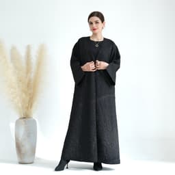 image-Loriya Winter Cardigan Dress - Brown A-Line XXL