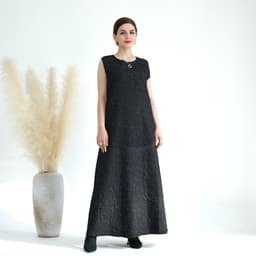 image-Loriya Winter Cardigan Dress - Brown A-Line XXL