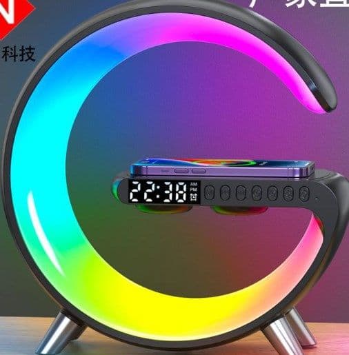 image-Wireless Charger Bluetooth Speaker Alarm Clock
