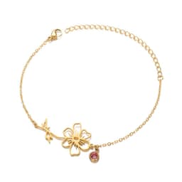 image-Stainless Steel Flower Bracelet - December Gold Women's