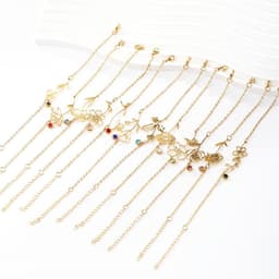image-Stainless Steel Flower Bracelet - December Gold Women's