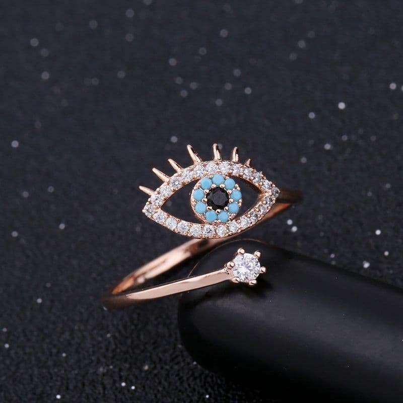 image-Ewing Valley Blue Eye Ring Silver Adjustable