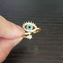 image-Ewing Valley Blue Eye Ring Silver Adjustable