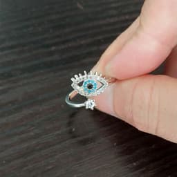 image-Ewing Valley Blue Eye Ring Silver Adjustable