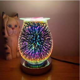 image-GEEKFUN Touch Dimming 3D Glass Aromatherapy Night Light