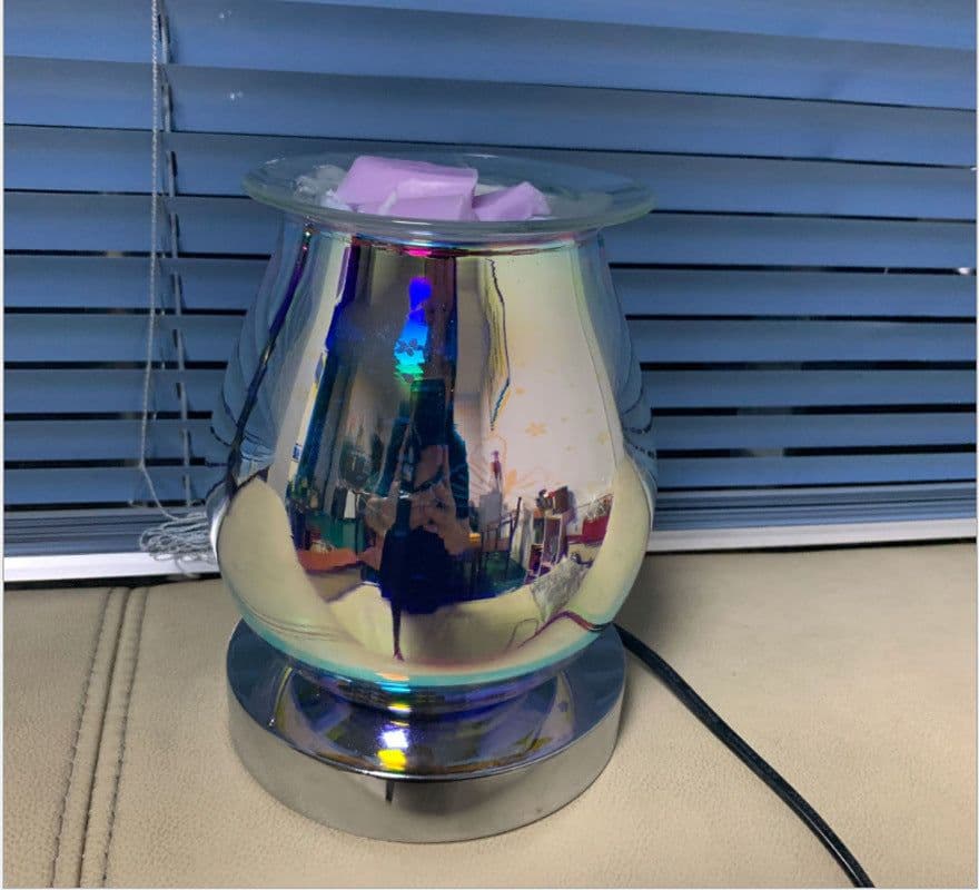 image-GEEKFUN Touch Dimming 3D Glass Aromatherapy Night Light