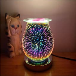 image-GEEKFUN Touch Dimming 3D Glass Aromatherapy Night Light