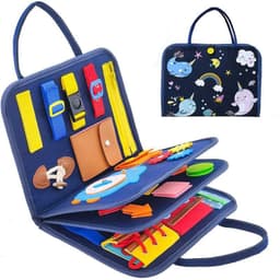 image-Children's learning board wholesale early education toys life common sense dressing tie shoelace felt bag baby felt busy board