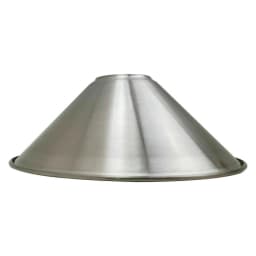 image-Chrome Cone Lamp Shade Metal Light Shade With Free Reducer Plate E26~1689