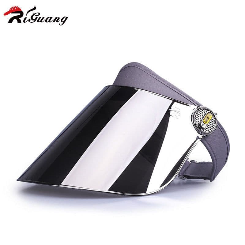 image-Wholesale Silver Sun Visor - Anti-UV Top Hat for Women, Cycling