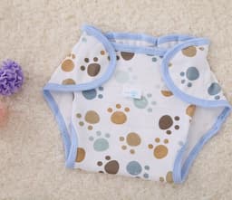 image-Cotton Cartoon Printed Cloth Diaper Washable Baby Diaper