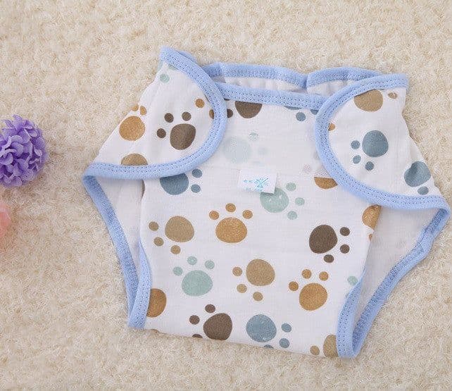 image-Cotton Cartoon Printed Cloth Diaper Washable Baby Diaper