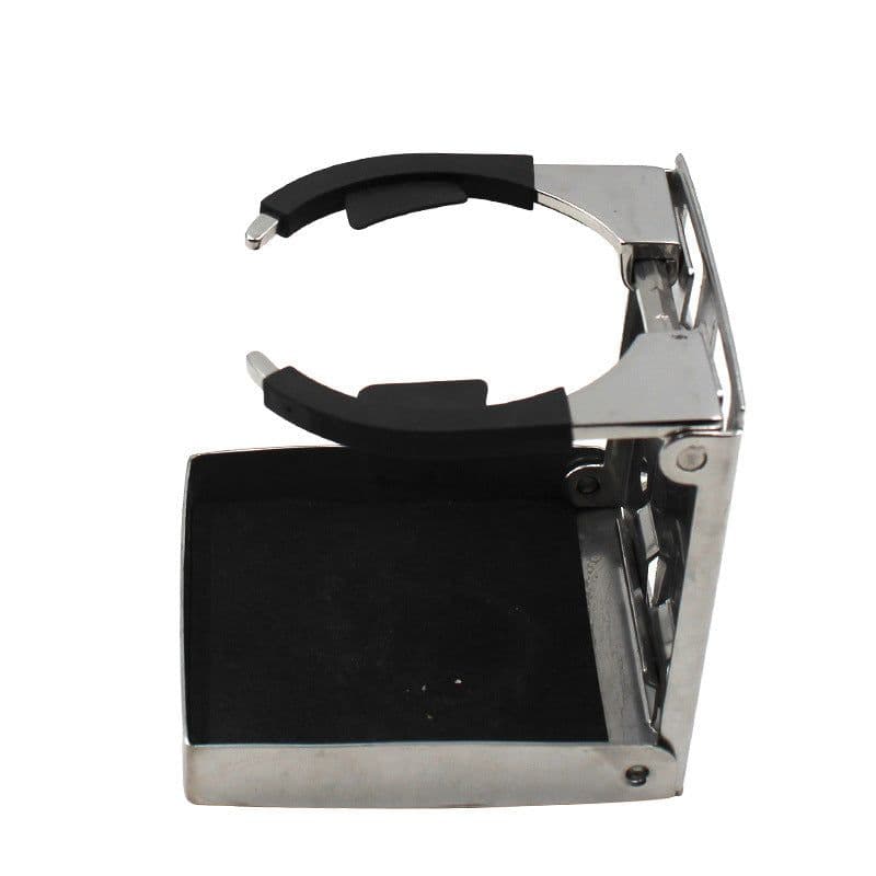 image-Accessories Yacht Boat RV Stainless Steel Easy Folding Water Cup Holder Adjustable Retractable Water Cup Holder