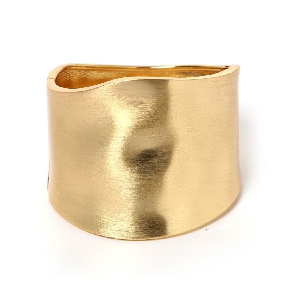 image-2020 summer new European and American popular simple exaggerated wide-brimmed bracelet minimalist spring buckle bracelet dropshipping